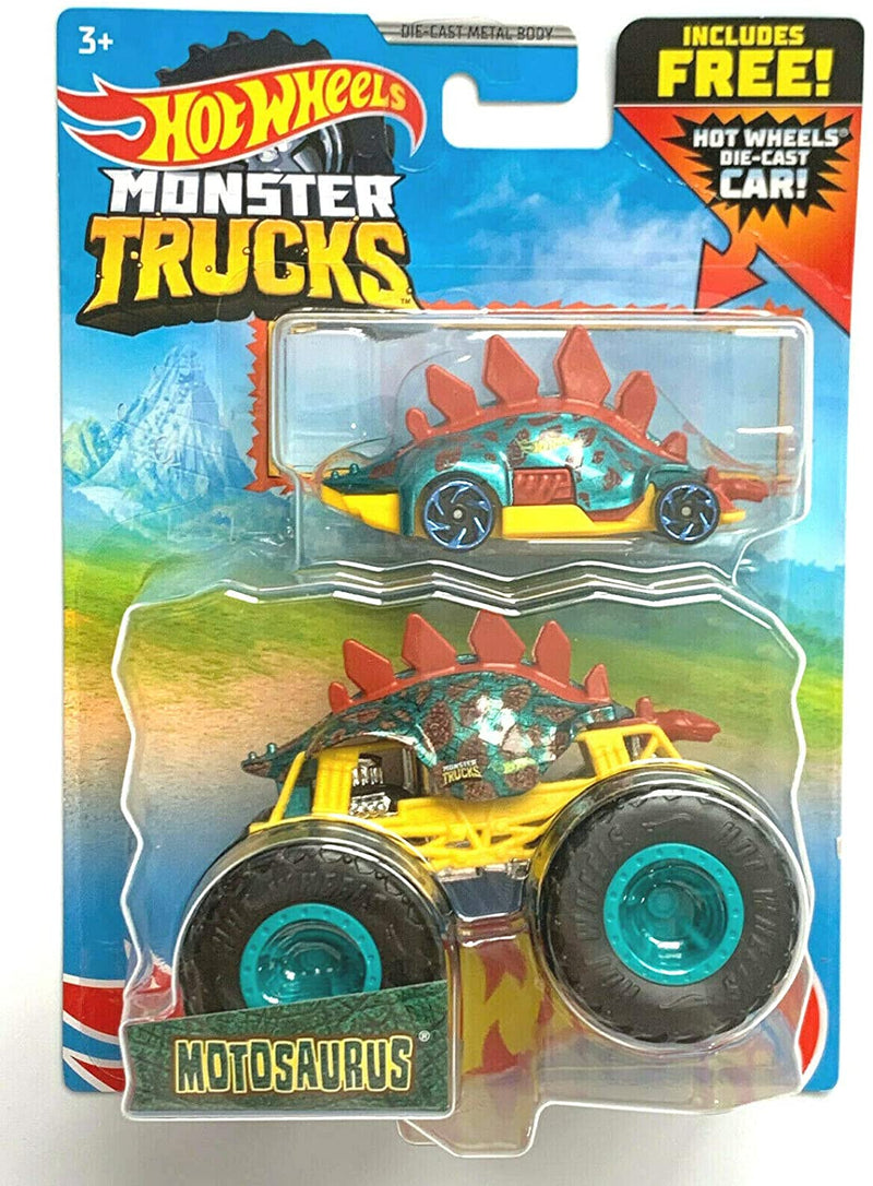 Hot Wheels Monster Trucks Motosaurus with Free Car