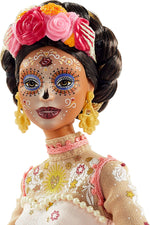 Barbie Signature Dia De Muertos 2020 Doll 12-in Brunette Embroidered Lace Dress and Flower Crown with Certificate of Authenticity
