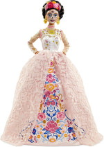 Barbie Signature Dia De Muertos 2020 Doll 12-in Brunette Embroidered Lace Dress and Flower Crown with Certificate of Authenticity