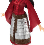 Disney Mulan Fashion Doll with Skirt Armor, Shoes, Pants, and Top