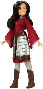 Disney Mulan Fashion Doll with Skirt Armor, Shoes, Pants, and Top