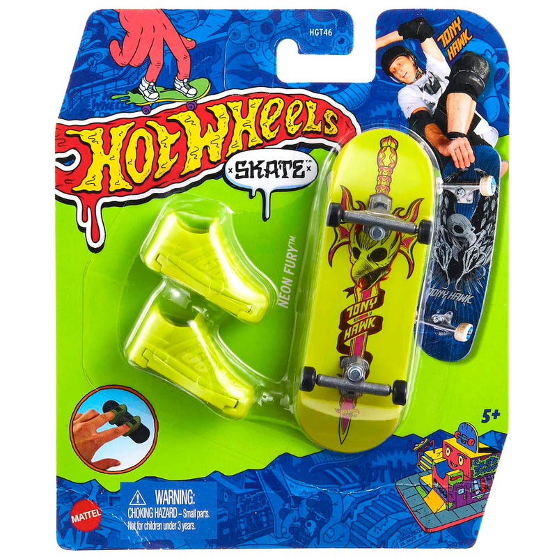 Neon Fury Hot Wheels Skate Fingerboard and Shoes – Square Imports