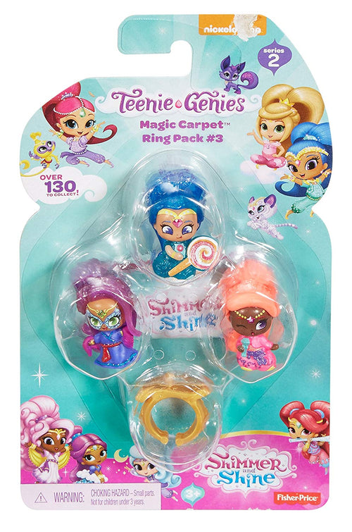 Shimmer & Shine, Teenie Genies, Magic Carpet Ring Playset Includes Adara, Shine, Izanna