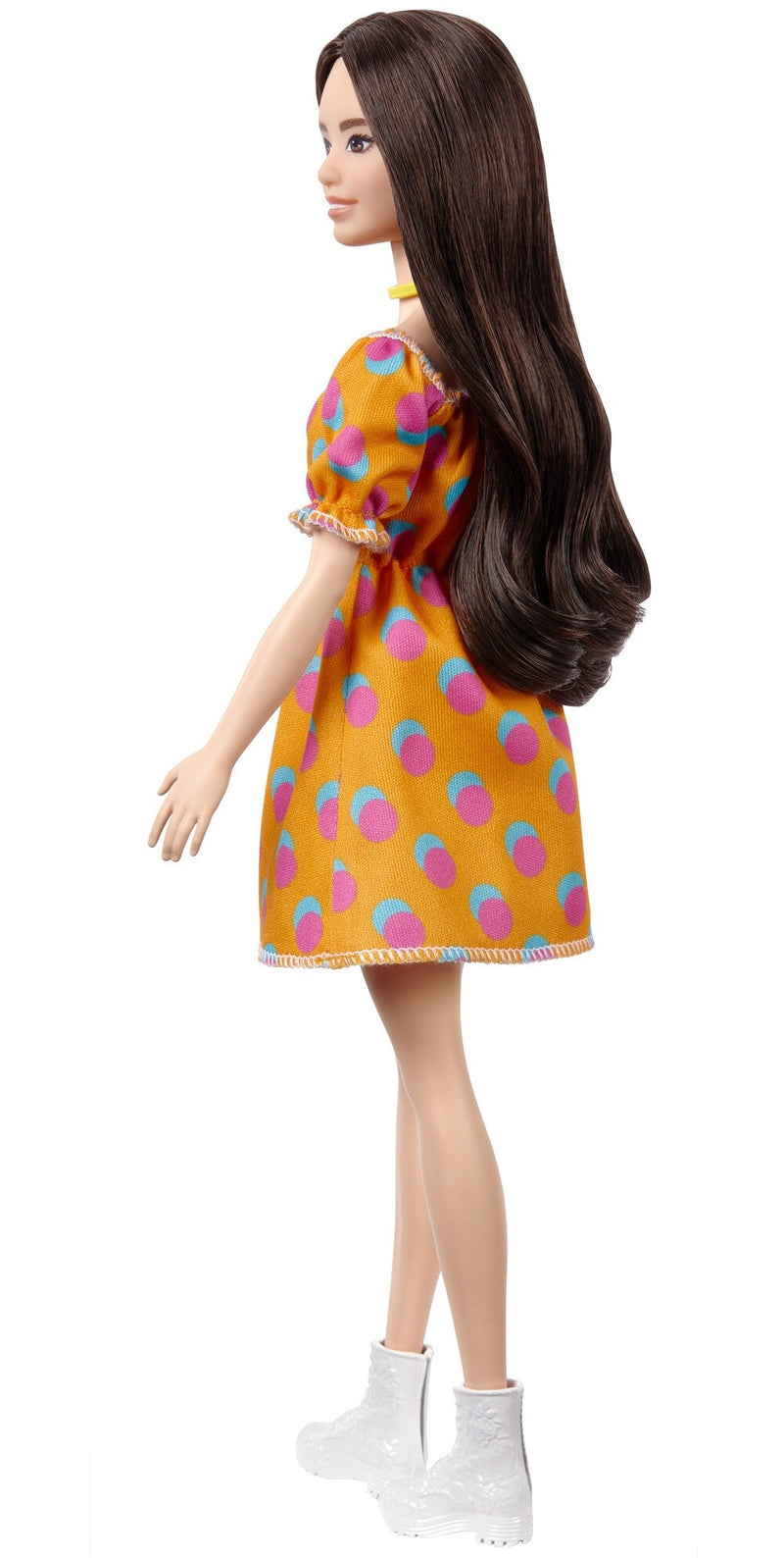 Barbie Fashionistas Doll Long Brunette Hair Wearing Orange Dress Square Imports Barbie Fashionistas Doll Long Brunette Hair Wearing Orange Dress Square Imports