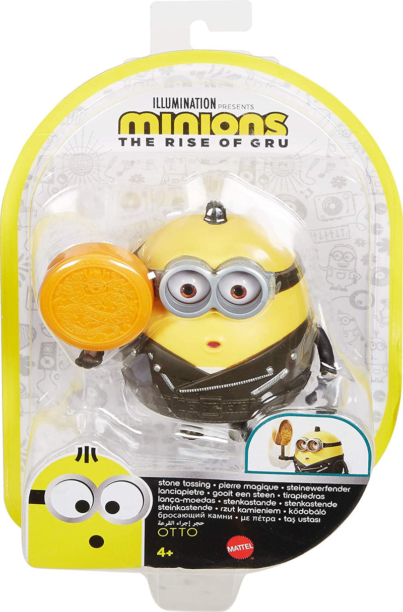 Minions The Rise of Gru Otto Button Activated Action Figure with Zodiac Stone Accessory