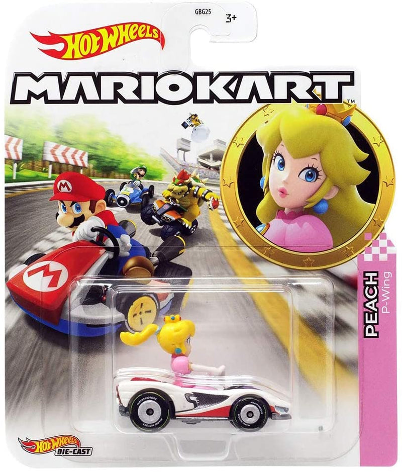 Hot Wheels Mario Kart Peach P-Wing Diecast