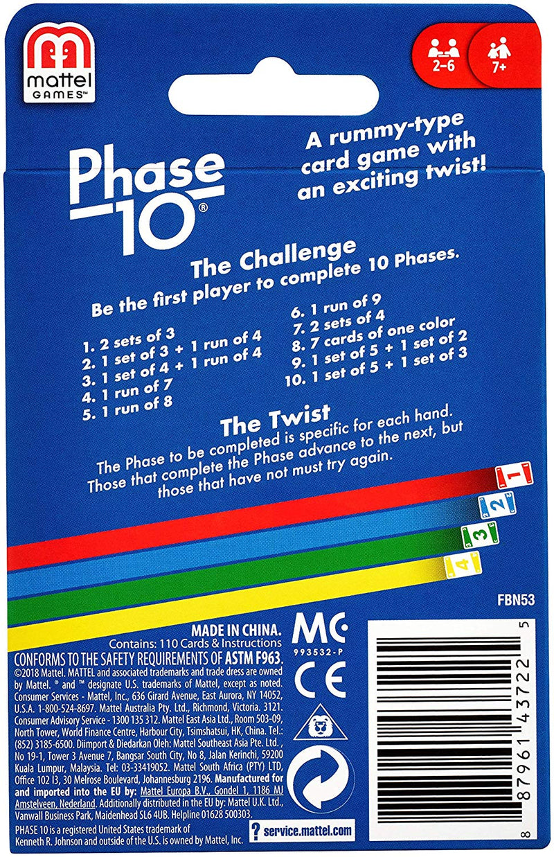 Phase 10 Card Game