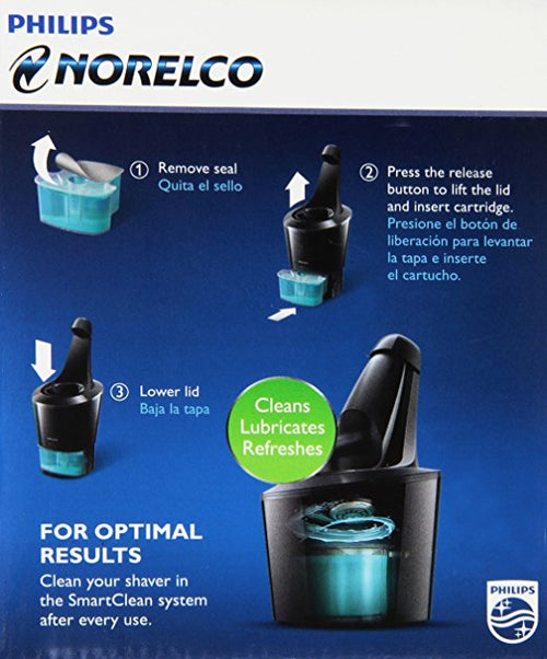 Philips Norelco Smartclean Replacement Cleaning Cartridge for Shaver Series 9000  JC302/52