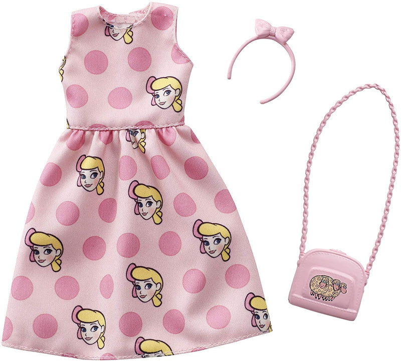 Barbie Toy Story Clothes: Pink Bo Peep Dress, Purse, Headband with