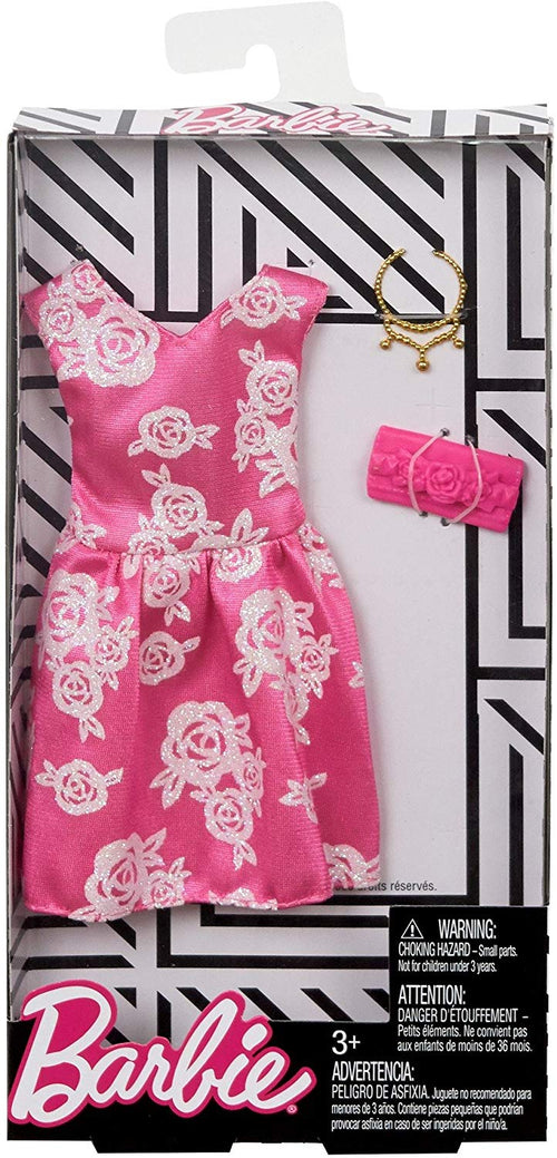Barbie Complete Looks Pink & White Floral Gown Fashion