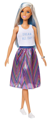 Barbie with multicolored 2025 hair