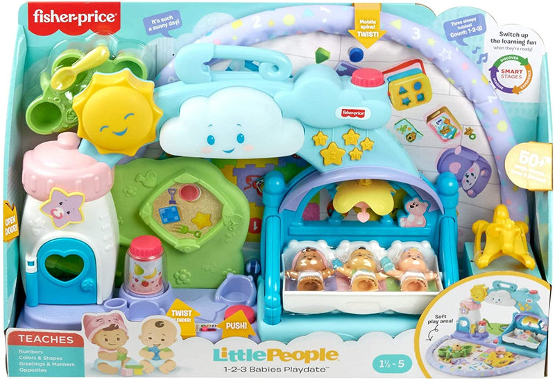 Fisher-Price Little People 1-2-3 Babies Playdate, Multicolor