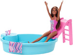 Barbie Estate Playset with Brunette Doll, Pool, Slide & Accessories