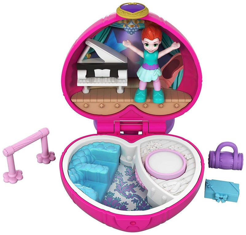 Polly Pocket Tiny Pocket Places Ballet Compact! Lila Doll