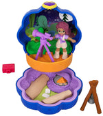 Polly Pocket Tiny Pocket Places Camping Compact! Shani Doll