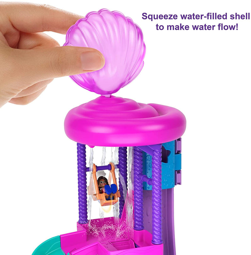 Polly Pocket Pollyville Super Slidin' Water Park with Micro Polly & Lila Dolls