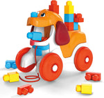 Mega Bloks Pull-Along Puppy Preschool Building Set with Block Pooping