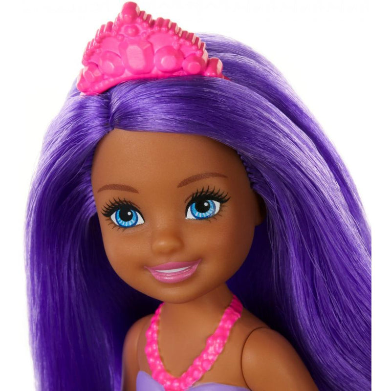 Barbie Dreamtopia Chelsea Mermaid Doll 6.5-Inch With Purple Hair And Tail