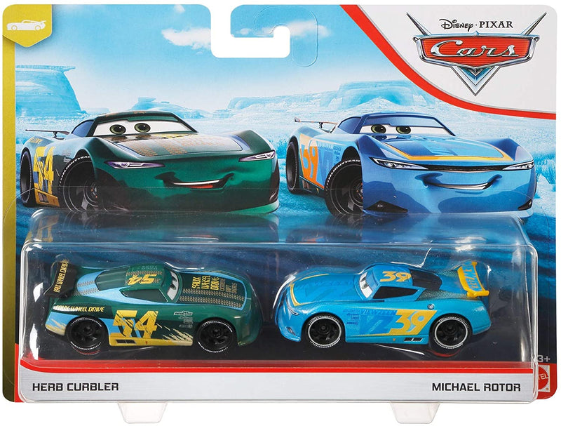 Disney and Pixar Cars Herb Curbler & Michael Rotor 2-Pack Toy Racers