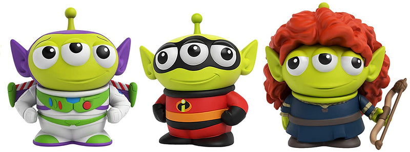 Pixar Alien Remix Character Figures 3-pack  Mr. Incredible Buzz Lightyear Merida