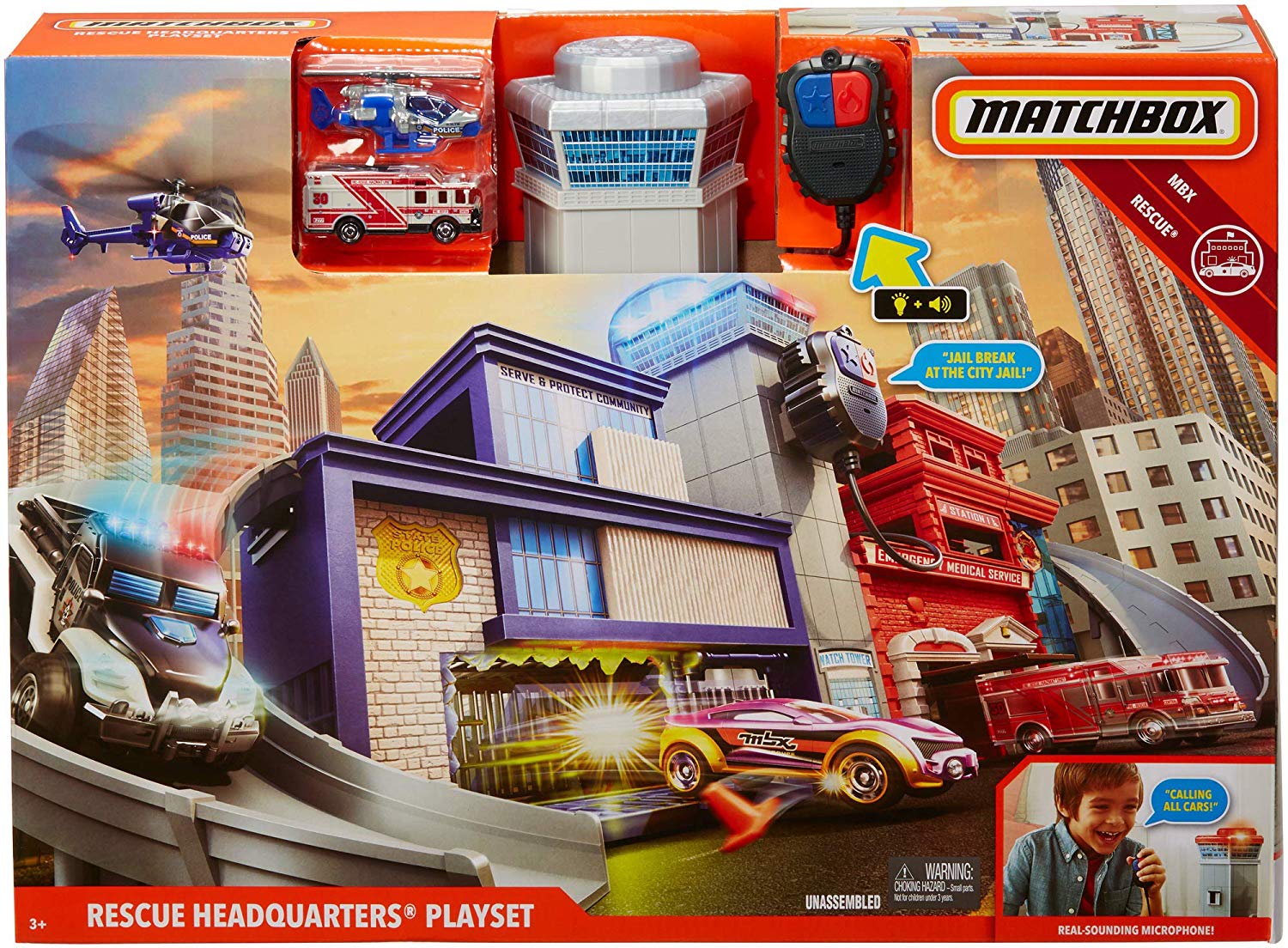 Matchbox Rescue Headquarters Playset – Square Imports