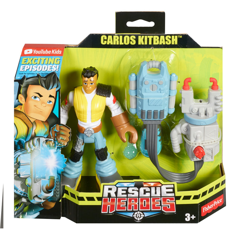 Rescue Heroes Carlos KitBash 6-Inch Figure with Accessories