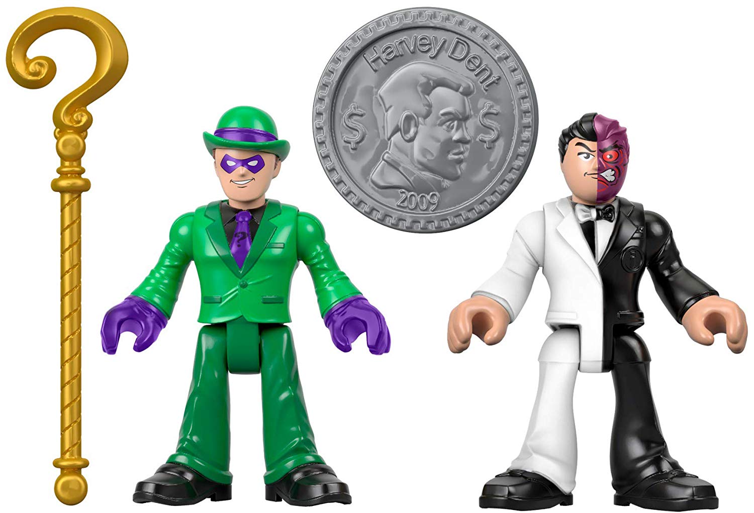 DC Super Friends The Riddler and Two Face Figures – Square Imports