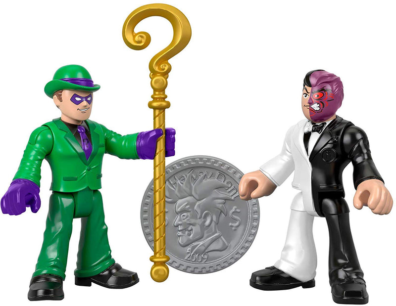 DC Super Friends The Riddler and Two Face Figures β Square Imports