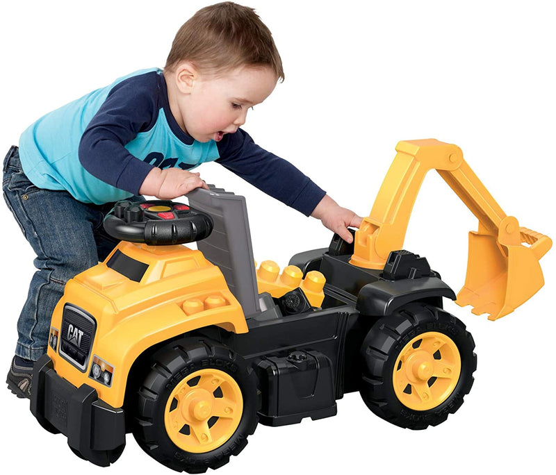 Mega Bloks CAT 3-in-1 Ride-On with Big Building Blocks