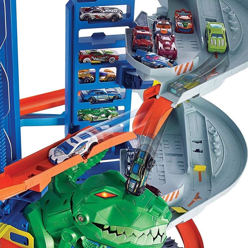 Hot Wheels City Robo T Rex Ultimate Garage Square Imports