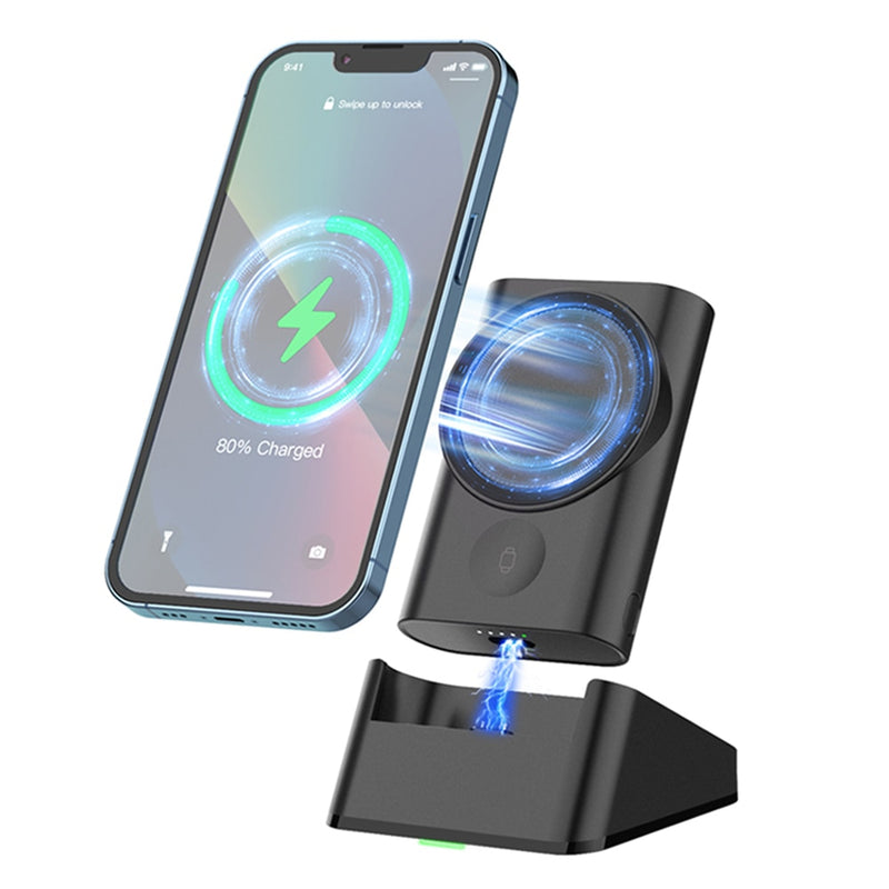 3-in-1 Detachable Magnetic Wireless Power Bank Charger Stand