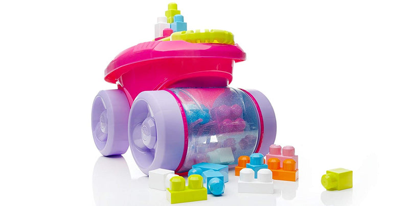 Mega Bloks Block Scooping Wagon Building Set Pink