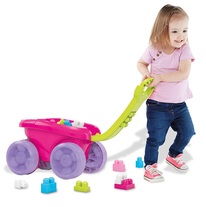 Mega Bloks Block Scooping Wagon Building Set Pink