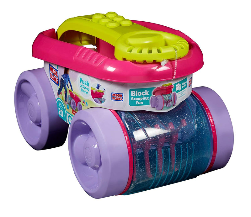 Mega Bloks Block Scooping Wagon Building Set Pink