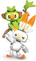 Mega Construx Pokemon Grookey vs. Scorbunny Figure Building Set