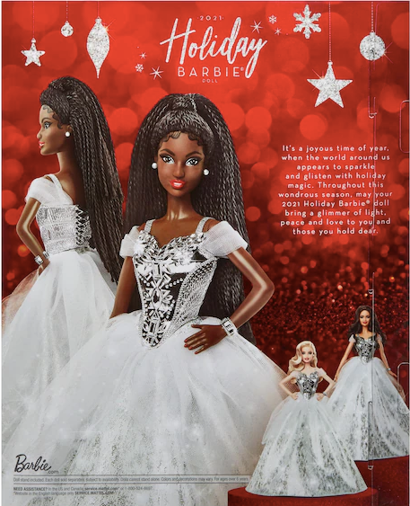 Barbie Signature 2021 Holiday Barbie Doll (12-inch, Brunette Braids) i Square Imports Barbie Signature 2021 Holiday Barbie Doll (12-inch, Brunette Braids) i Square Imports