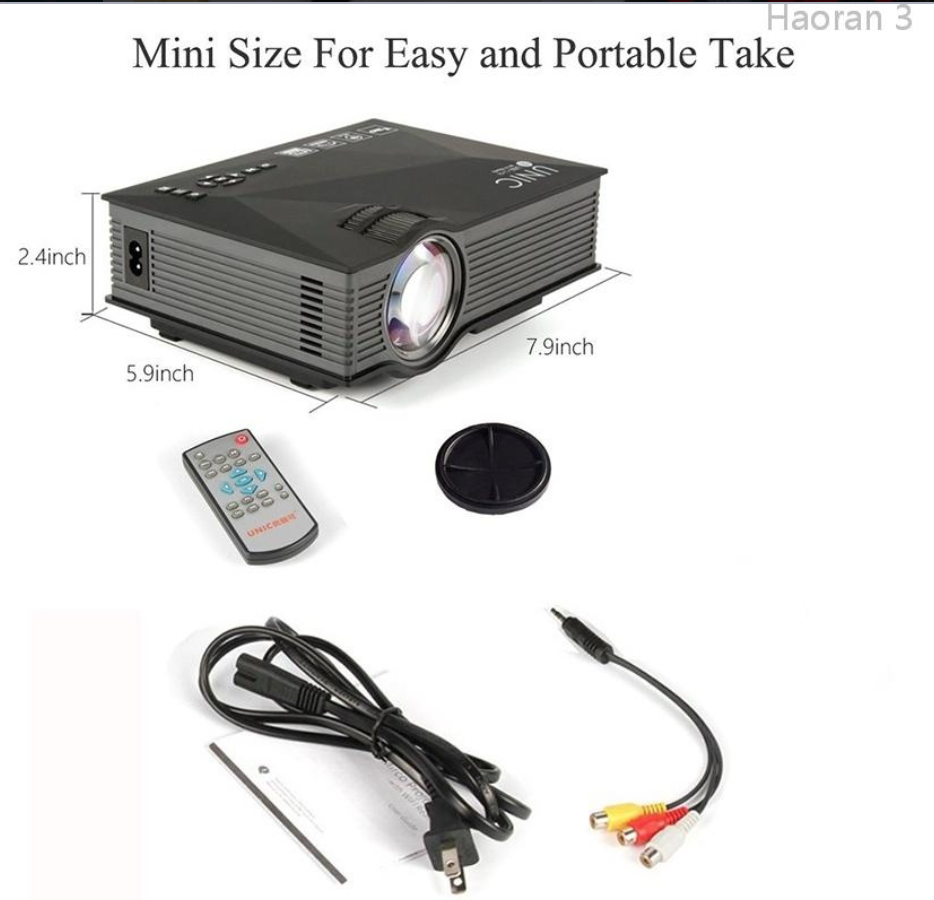 Mini Projector Inside Projection Mini Projector Portable Multimedia Home Cinema Theater LED Projection ...