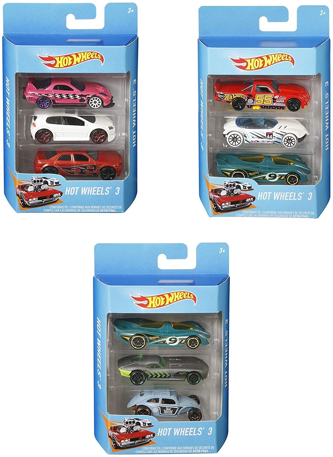 Hot Wheels 3 Bundle of 3 Sets – Square Imports