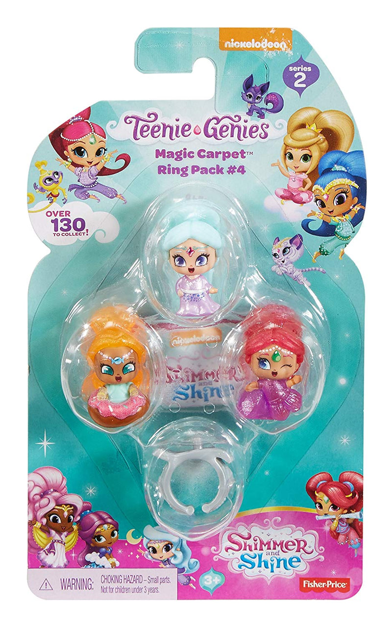 Shimmer & Shine, Teenie Genies, Magic Carpet Ring Playset Includes Sosi, Shimmer, Galla