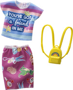 Barbie Toy Story Clothes: You've Got A Friend in Me Top, Character Skirt & Backpack