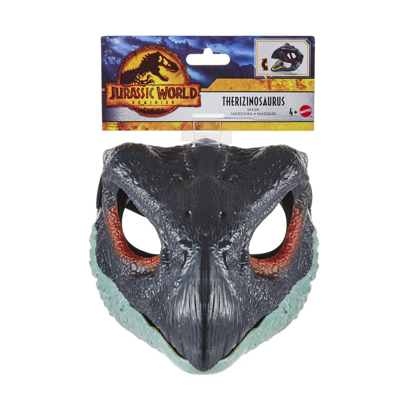 Jurassic World Dominion Therizinosaurus Dinosaur Mask with Opening Jaw,