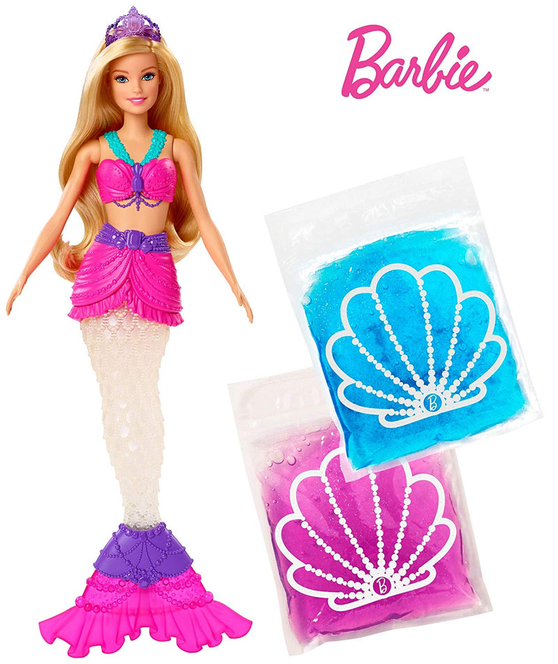 Barbie Dreamtopia Slime Mermaid Doll with 2 Slime Packets