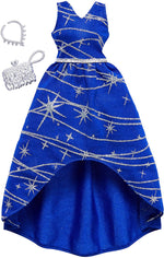 Barbie Complete Looks Navy Silver Sparkle Gown Fashion Pack