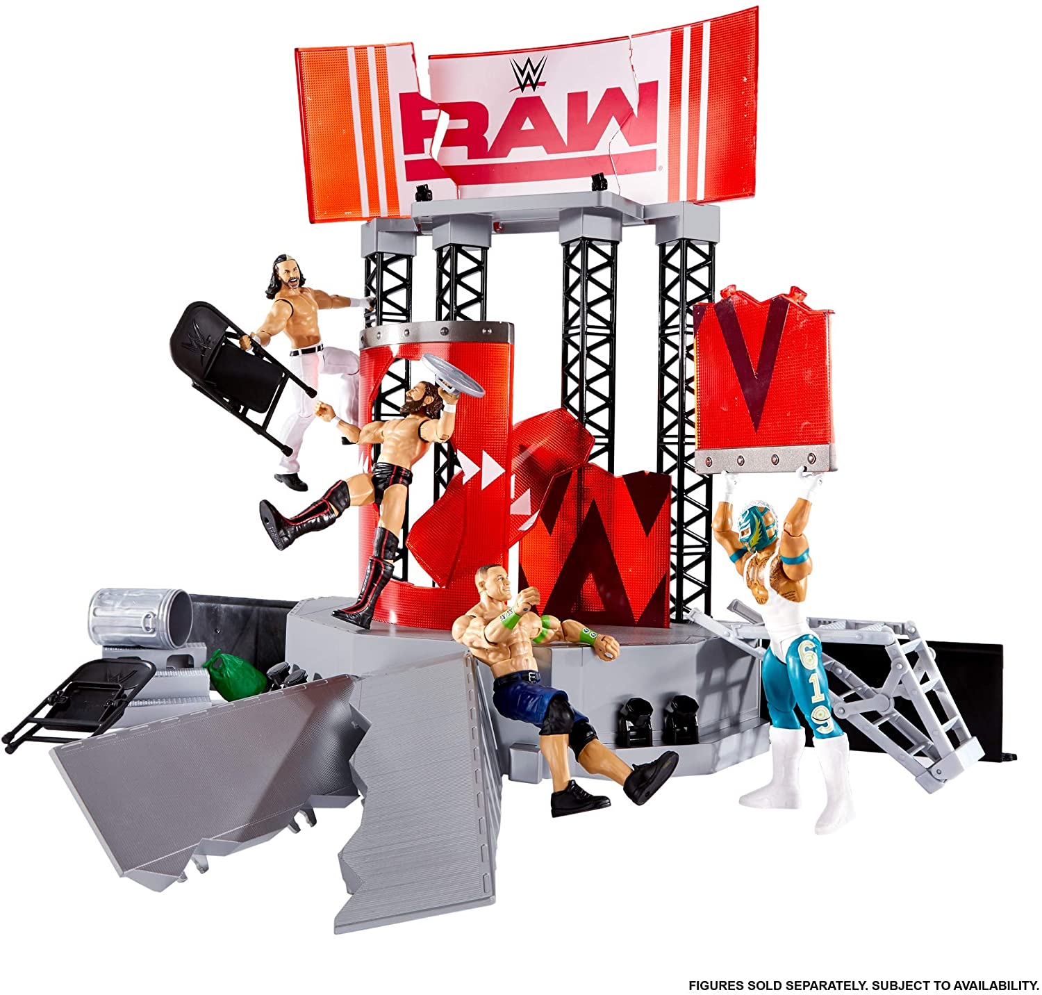 Wwe raw stage best sale toy