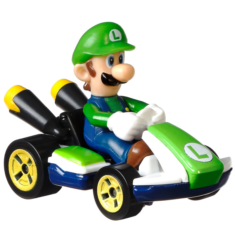 Hot Wheels Mario Kart Luigi Diecast Car Standard Kart