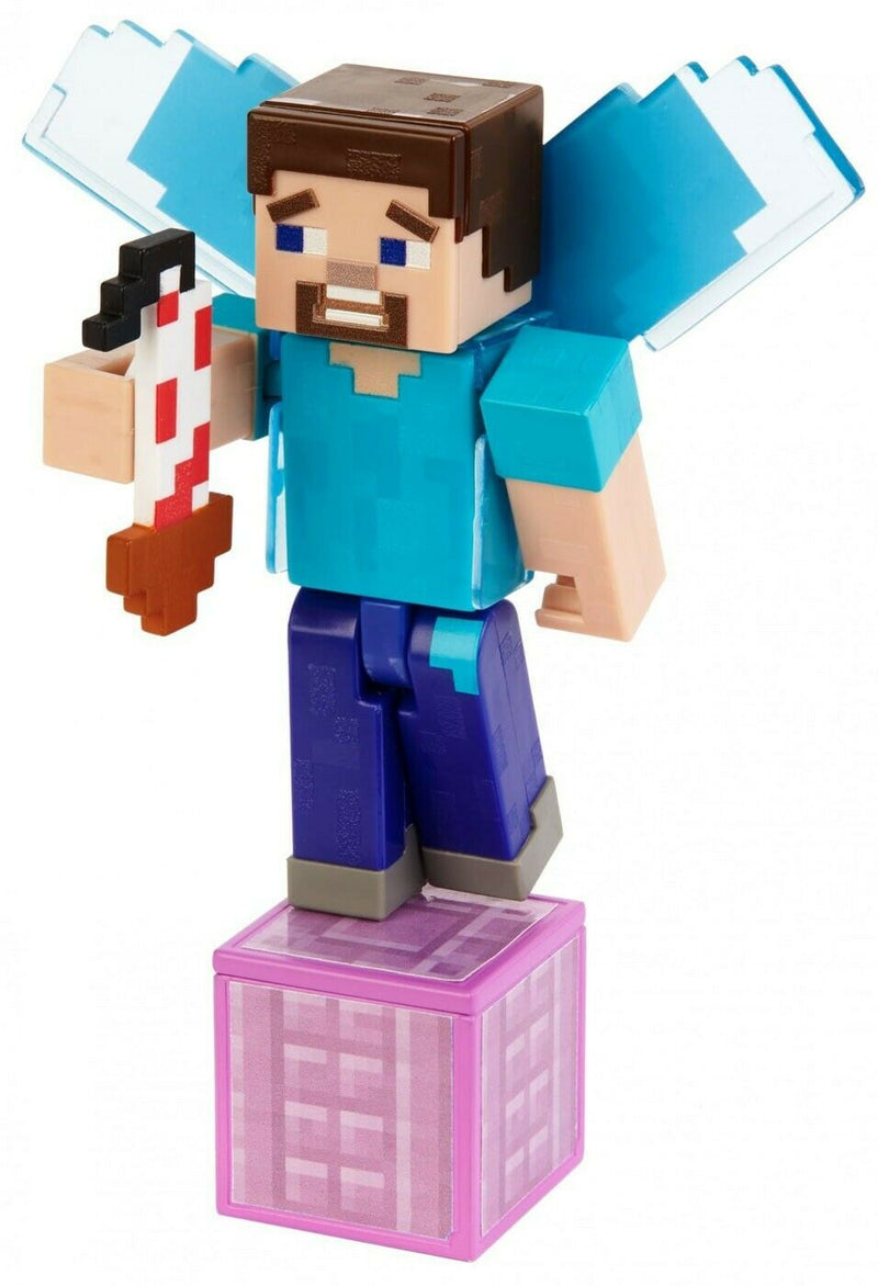 Minecraft Comic Maker Steve with Elytra Action Figure