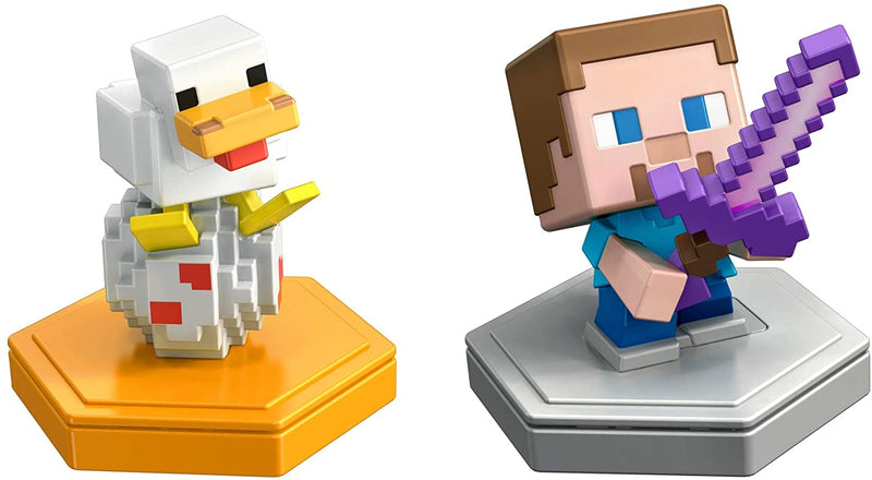 Minecraft Earth Boost Mini Attacking Steve & Spawning Chicken Figure