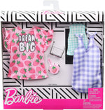 Barbie Clothes Strawberry Checked Outfits and 2 Accessories for Barbie Doll