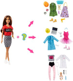 Barbie Surprise Doll Brunette with 2 Career Looks and Accessories