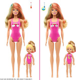 Barbie Color Reveal Set with 50+ Surprises Including 2 Dolls, 3 Pets & 36 Slumber Party Themed Accessories, 28 Mystery Bags
